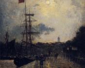 斯坦尼斯 拉勒平 : A Quay at Caen